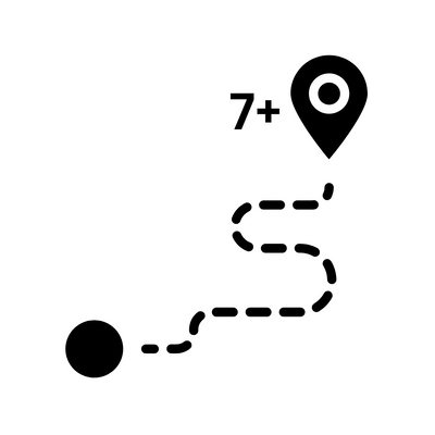7+ Destinations