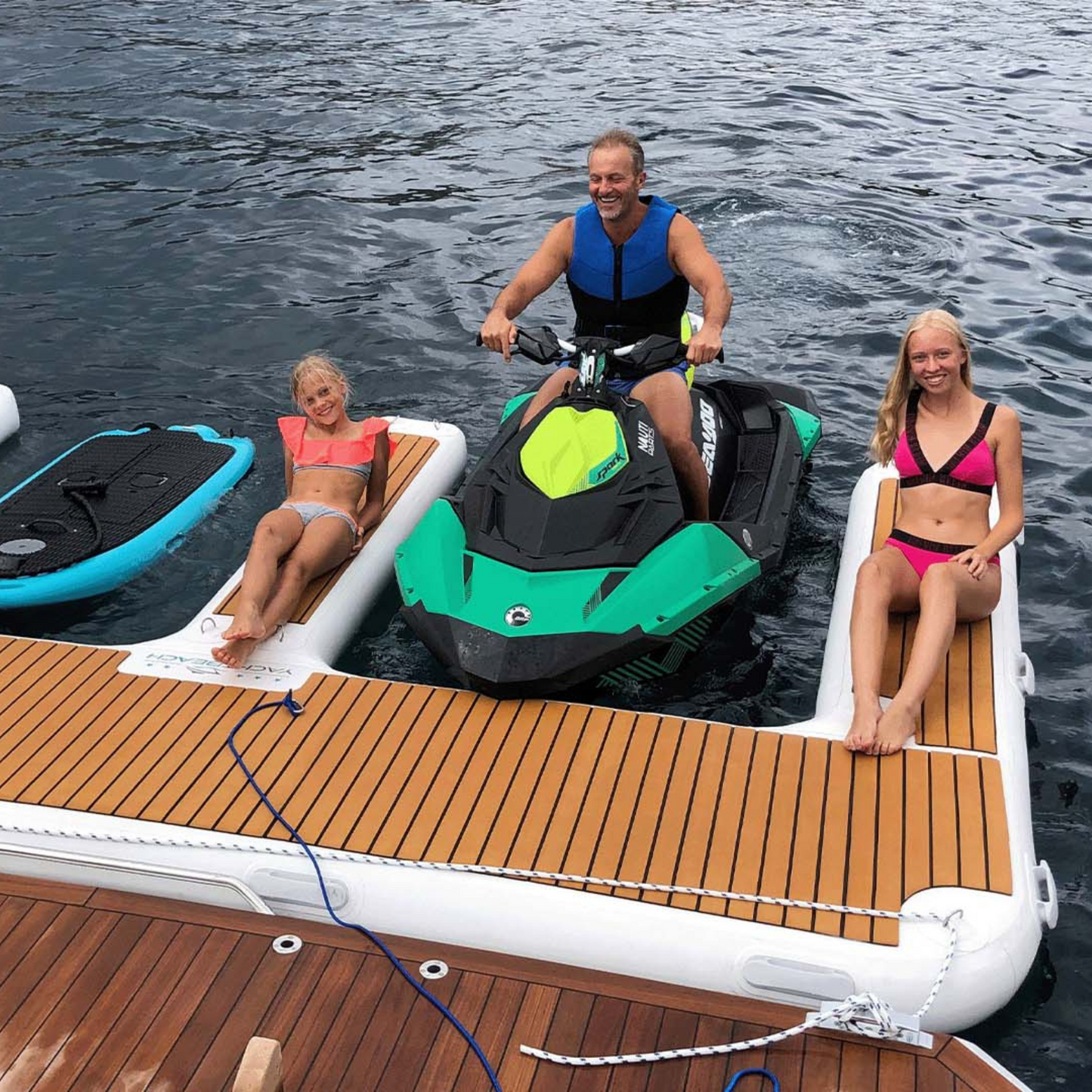 Yachtbeach Jet Ski Dock 4.1m x 3m in action