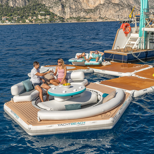 Yachtbeach pavilion lounge set up